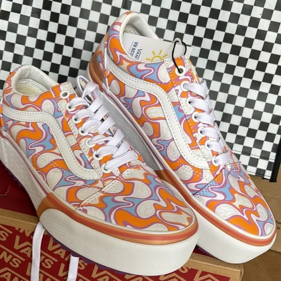 Vans Old Skool Stacked UV Ink Peace WMNS sneakers-platforms - Picture 7 of 16